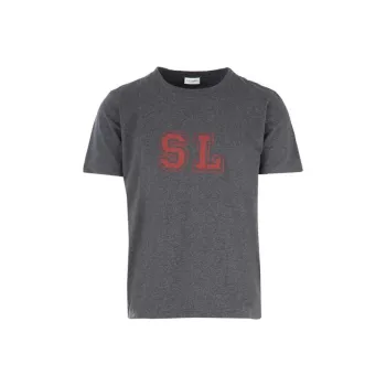 SAINT LAURENT T Shirt Men's Gray