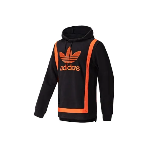 Adidas Originals Sweatshirts Men Black Orange