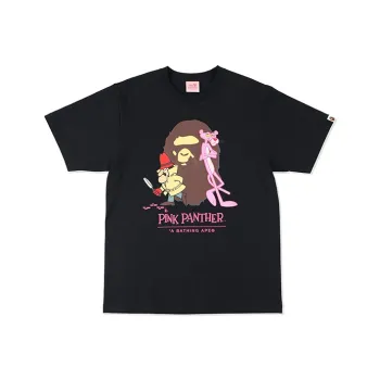 A BATHING APE X Pink Panther Ape Head Tee