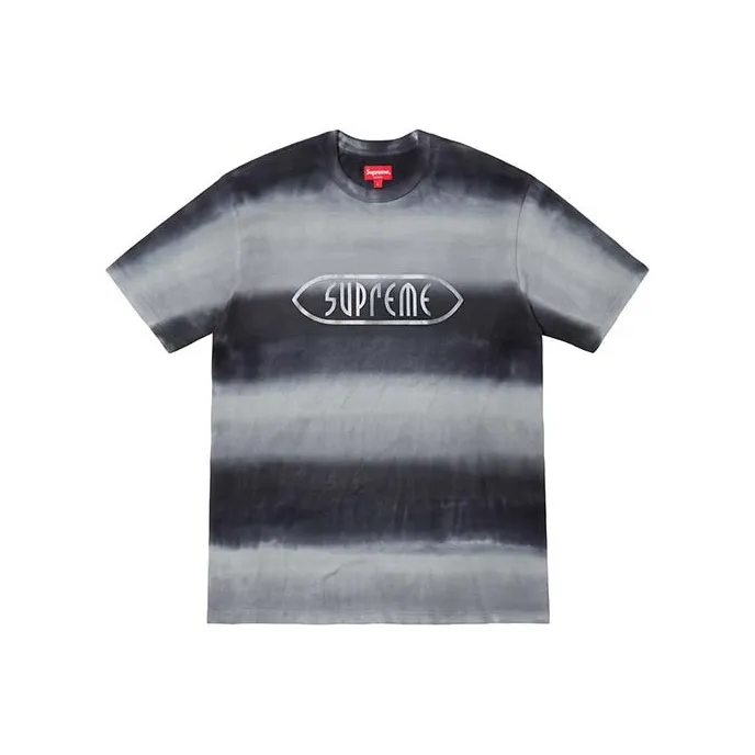 Supreme Rainbow Stripe Tee-0