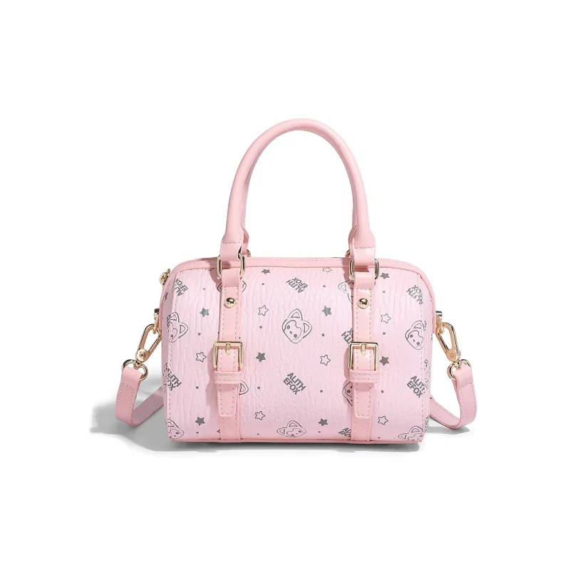 ALI THE FOX Synthetic Leather Shoulder Bag Women's Pink/Milk Tea-1