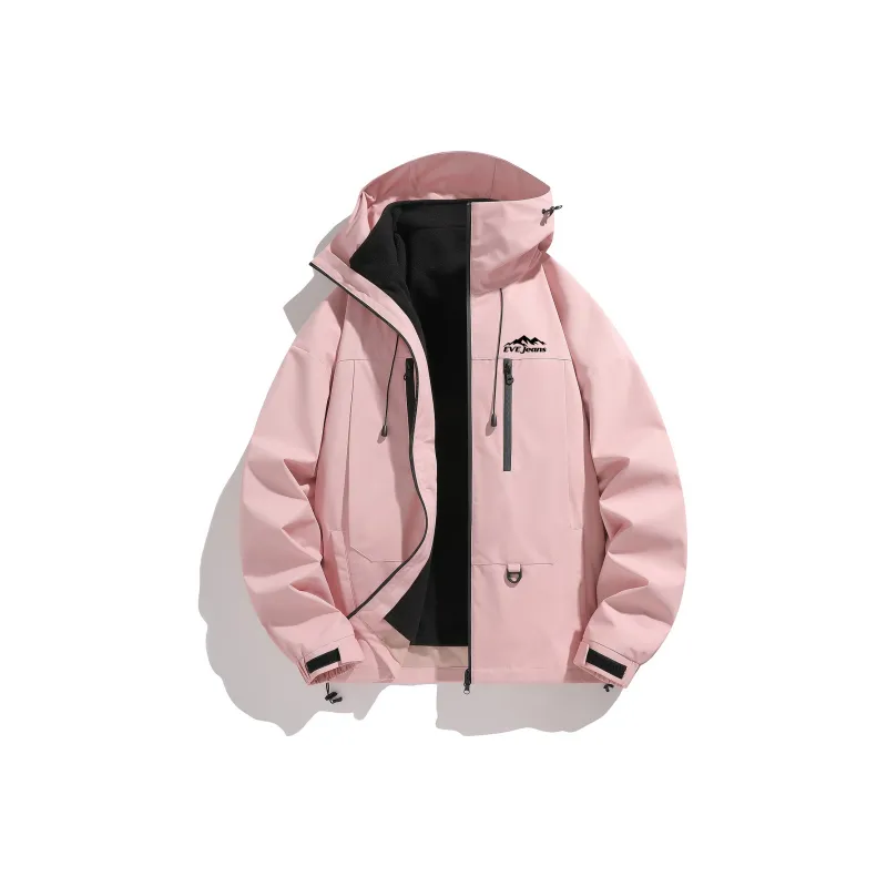 Yiwen Water Resistant Windproof Breathable Warm Windbreaker Jacket Unisex-5
