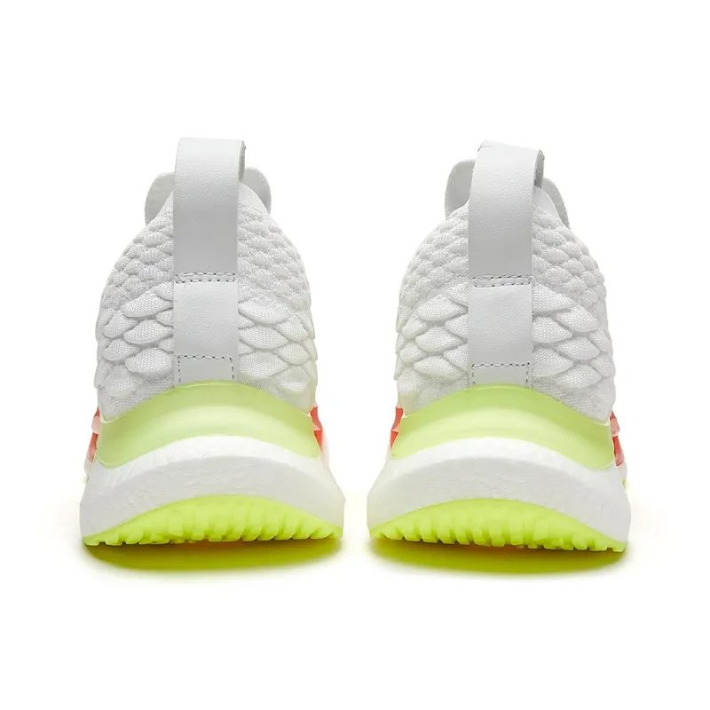 VOIT Slip Resistant, Breathable, Lightweight Low Top Marathon Running Shoes Unisex White-4