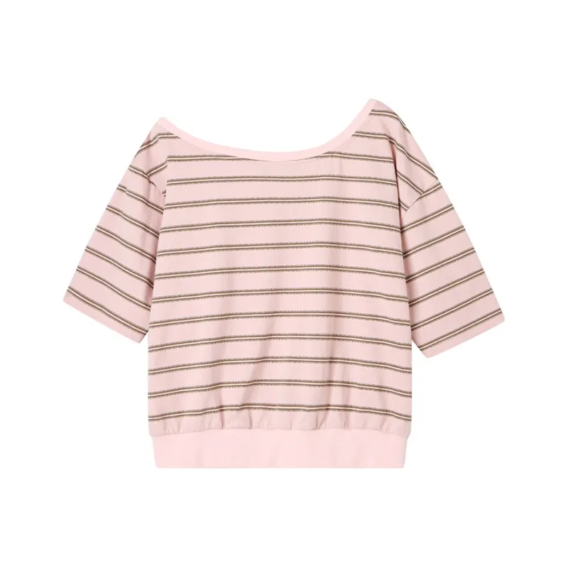 ANDREA MARTIN Drop Shoulder Sleeve T Shirt Women's-7