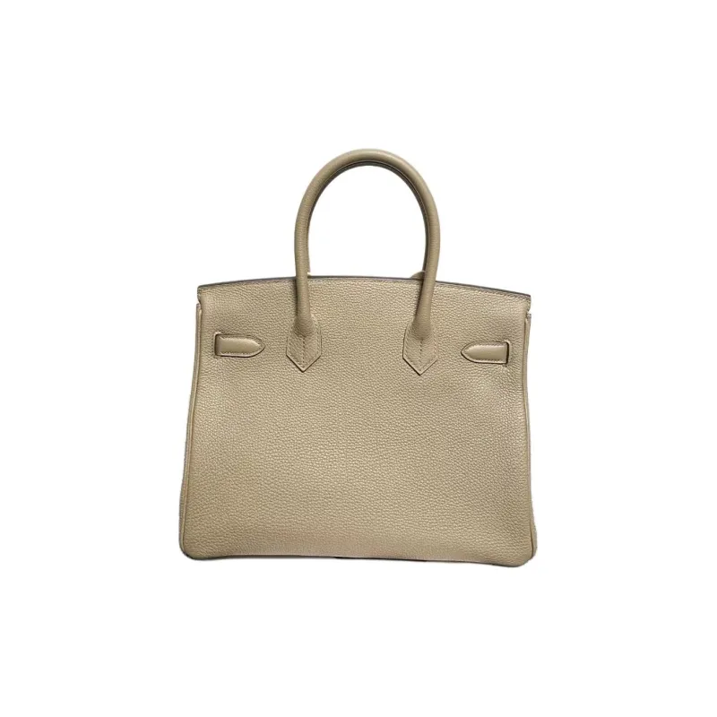 HERMES Birkin Togo Calfskin Handbag Women's 8Q BEIGE MARFA Beige-3