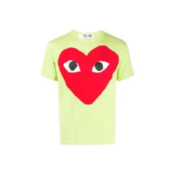 CDG Play T Shirts Men Green