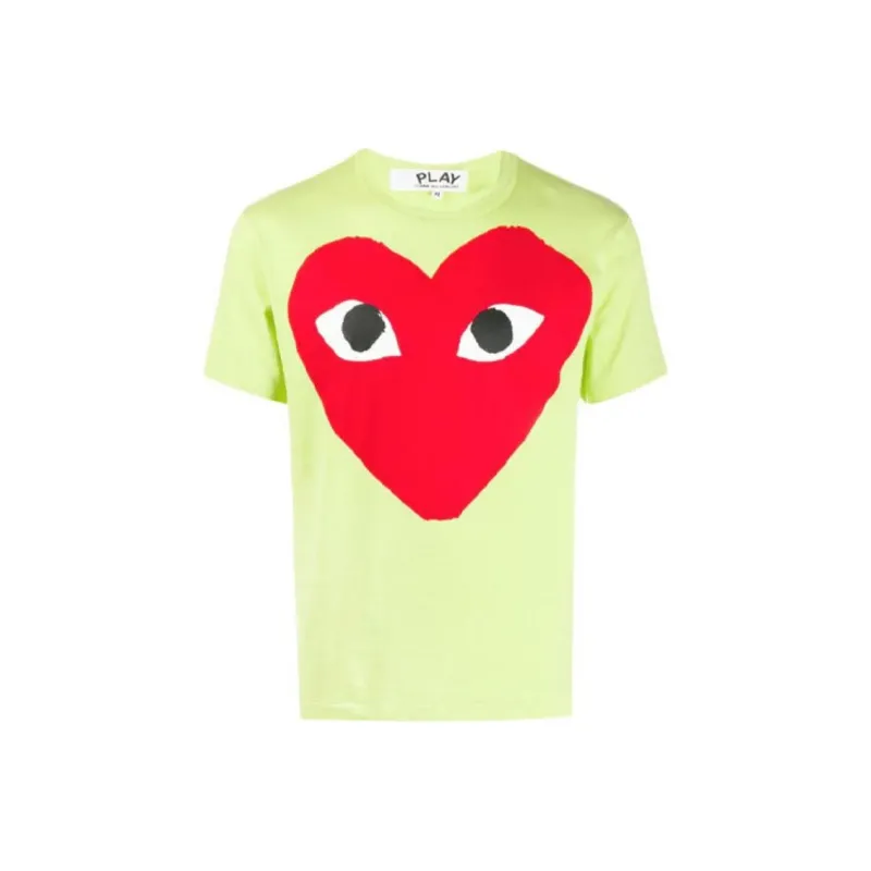 CDG Play T Shirts Men Green-0