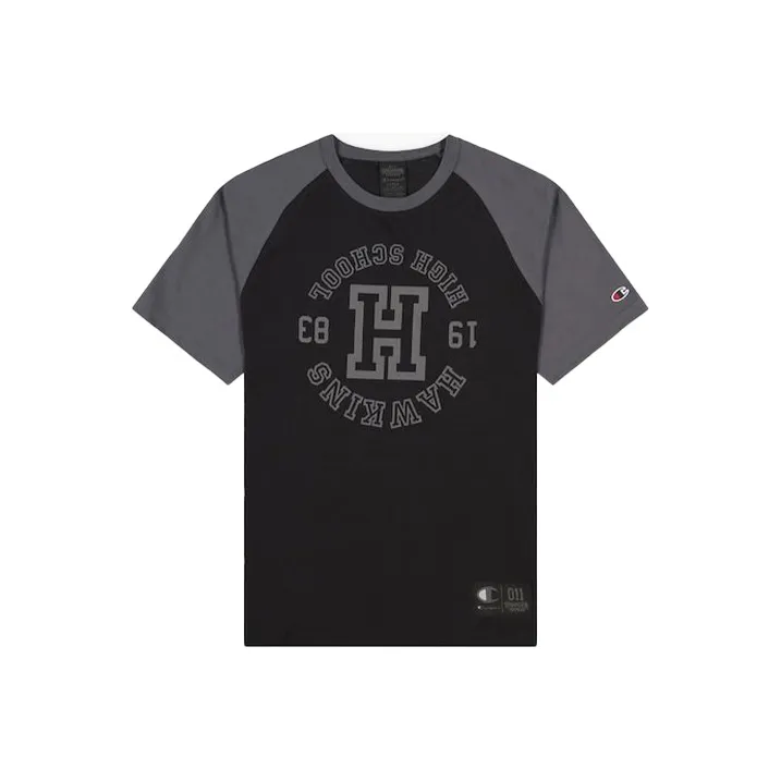 Champion Stranger Things Straight T-Shirt US Version Unisex Black-0