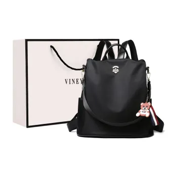 VINEY Oxford Backpack Regular Women's Extreme Night Black