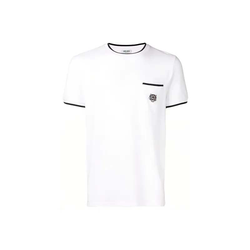 KENZO Tiger Embroidered Crewneck T Shirt-0