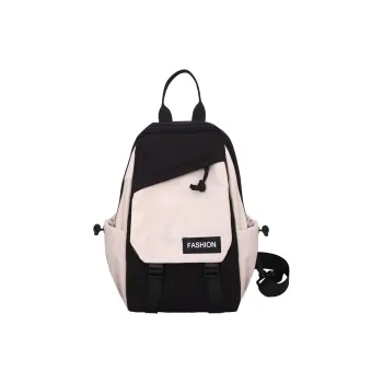 Tonlion Canvas Crossbody Sling Bag Regular Unisex Black White/Blue White