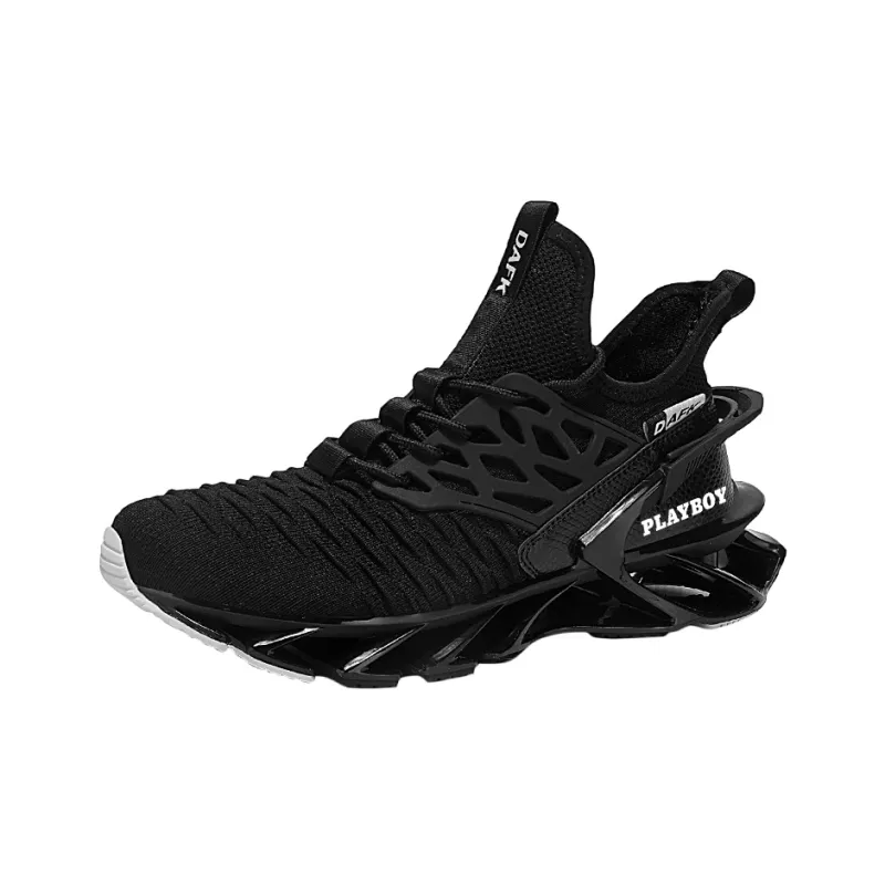 Playboy Running Shoes Men Low Top Black/White-1