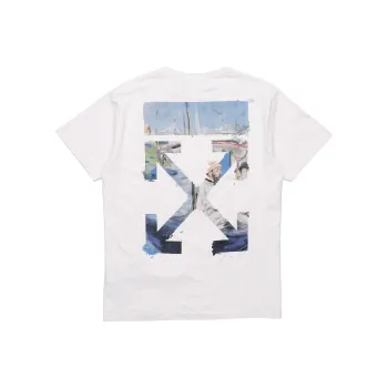 OFF WHITE Diag Print T Shirt