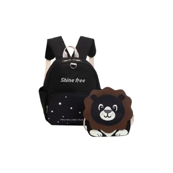 Deli Bear Plush Backpack Small Size Kids' Black/Blue/White/Green/Pink/Khaki