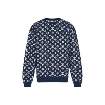 LOUIS VUITTON Lv Monogram Jacquard Crewneck