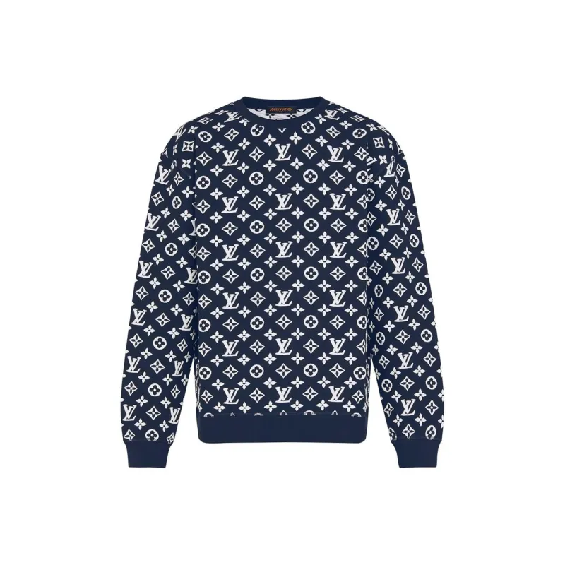 LOUIS VUITTON Lv Monogram Jacquard Crewneck-0