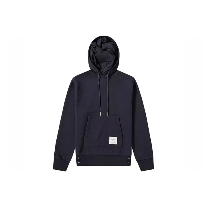 THOM BROWNE Striped Drawstring Hoodie-0