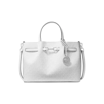 MICHAEL KORS Carson Medium Signature Logo Satchel