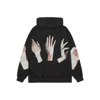KILLWINNER Hooded Loose Fit Regular Sweatshirt Unisex Black