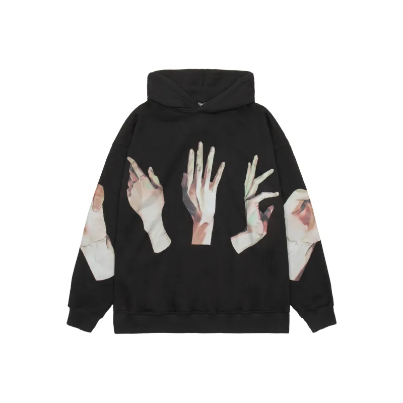 KILLWINNER Hooded Loose Fit Regular Sweatshirt Unisex Black-0