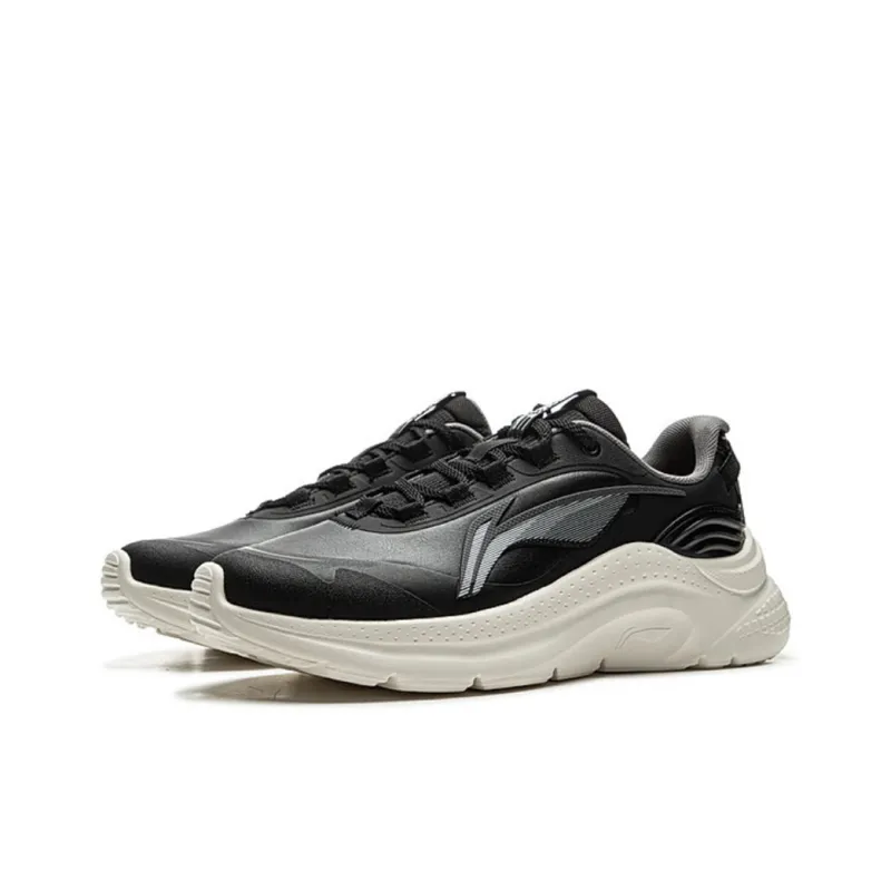LiNing Liuyun Anti Slip Wear Resistant Low Top Casual Running Shoes Women's Black-2