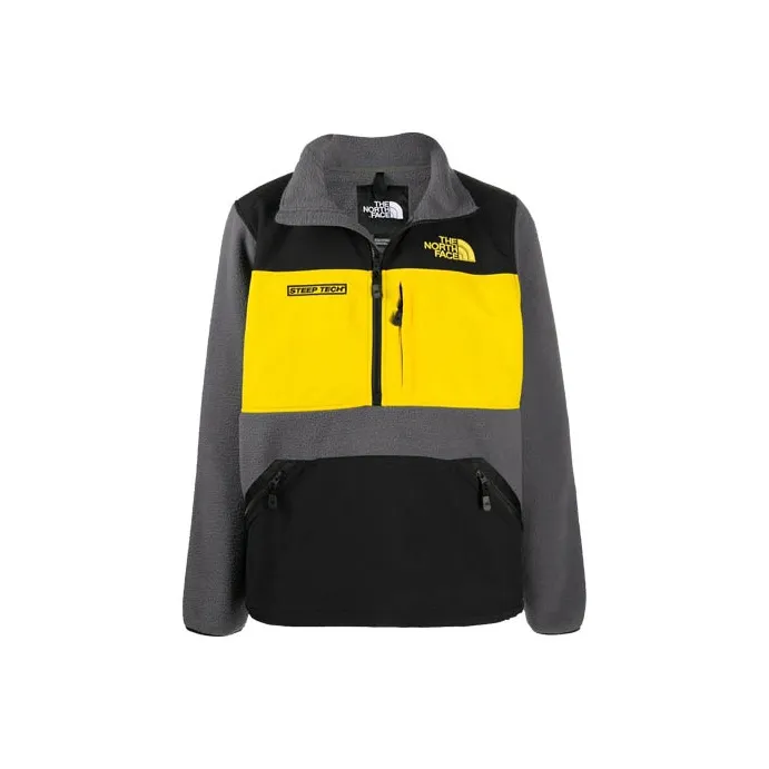 THE NORTH FACE Sweatshirts Unisex Gray & Yellow-0