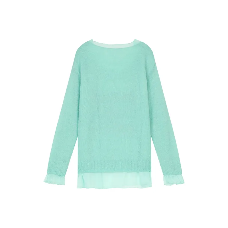 ELF SACK Knitwear Women's Elegance Spring Youth Green-1