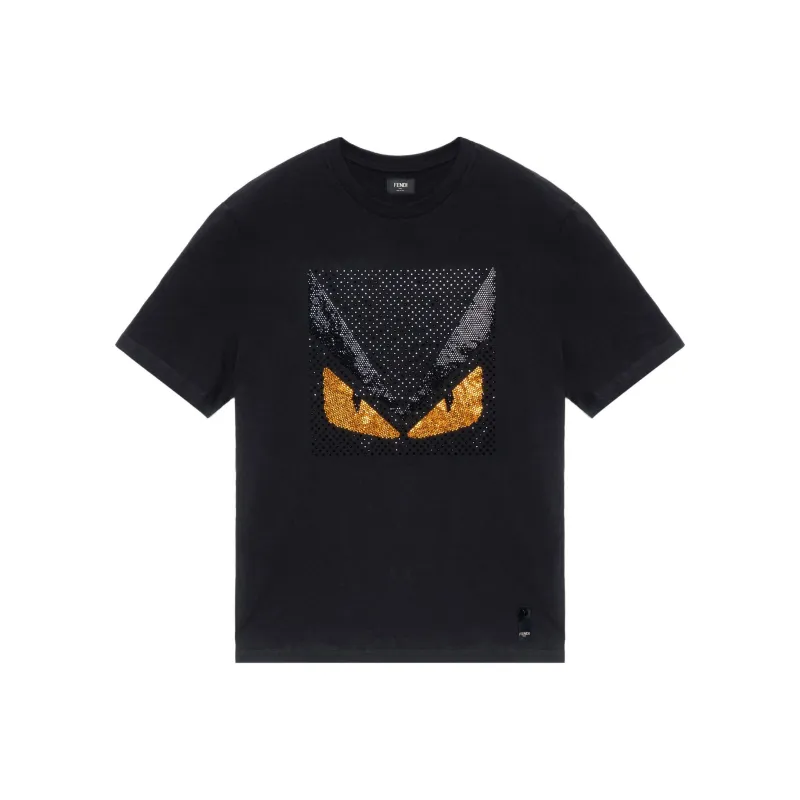 FENDI Regular T Shirt Men's Black-0