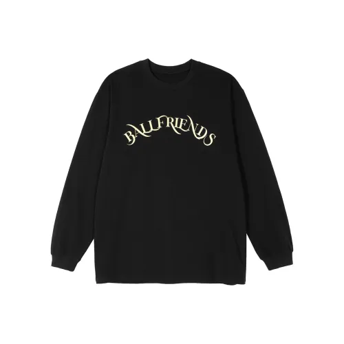Phew Straight Long-Sleeved T-Shirt Unisex Black