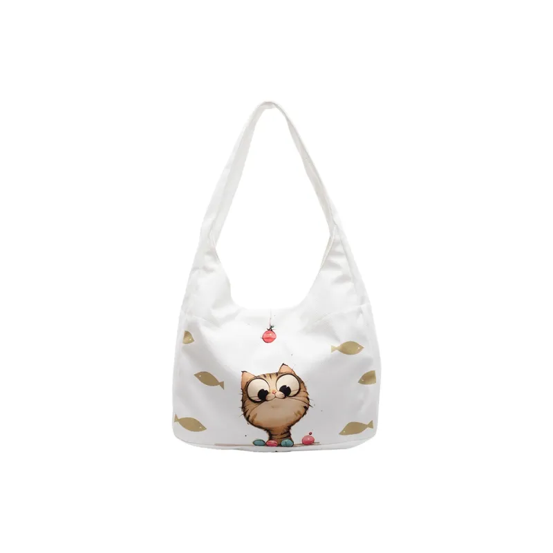 Parker Bear Canvas Handbag Unisex Multicolor-12