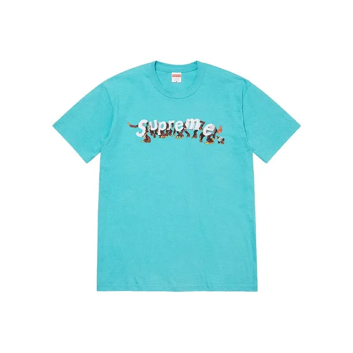 Supreme Apes Tee Blue-0