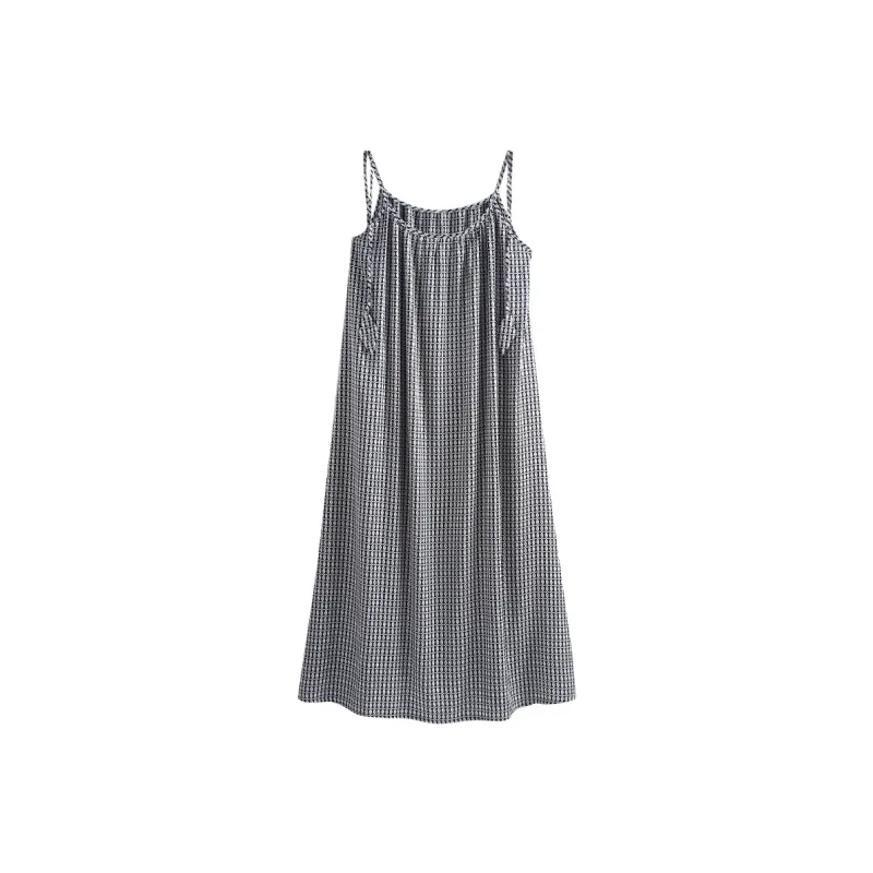 Same Language Nightgown Women's Black/White · Mesh-0
