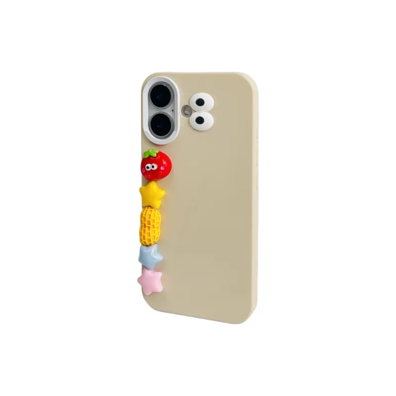Wei Xin TPU Material 3D Effect Cookie Five Pointed Star Bracelet Phone Cases Compatible With IPhone 16/15/14/13/Pro/Mac-12