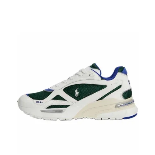 Polo Ralph Lauren Trackster 275 Low Top Casual Shoes Men's White Green
