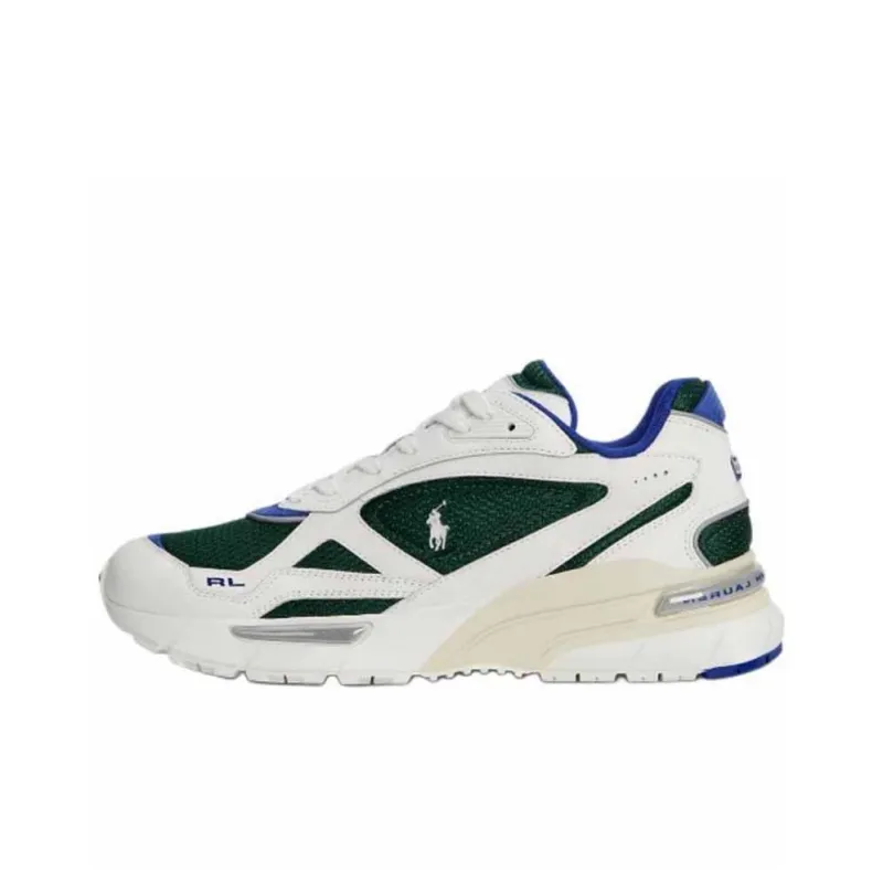 Polo Ralph Lauren Trackster 275 Low Top Casual Shoes Men's White Green-0