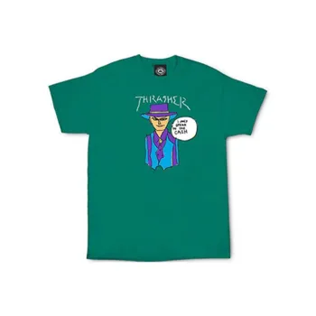 Thrasher T Shirt US Version Unisex Sea Green
