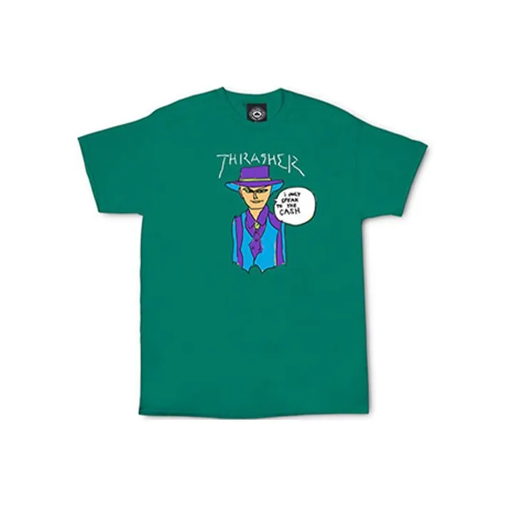Thrasher T Shirt US Version Unisex Sea Green-0