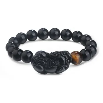 Lao Feng Xiang Obsidian Jade Bracelets Unisex