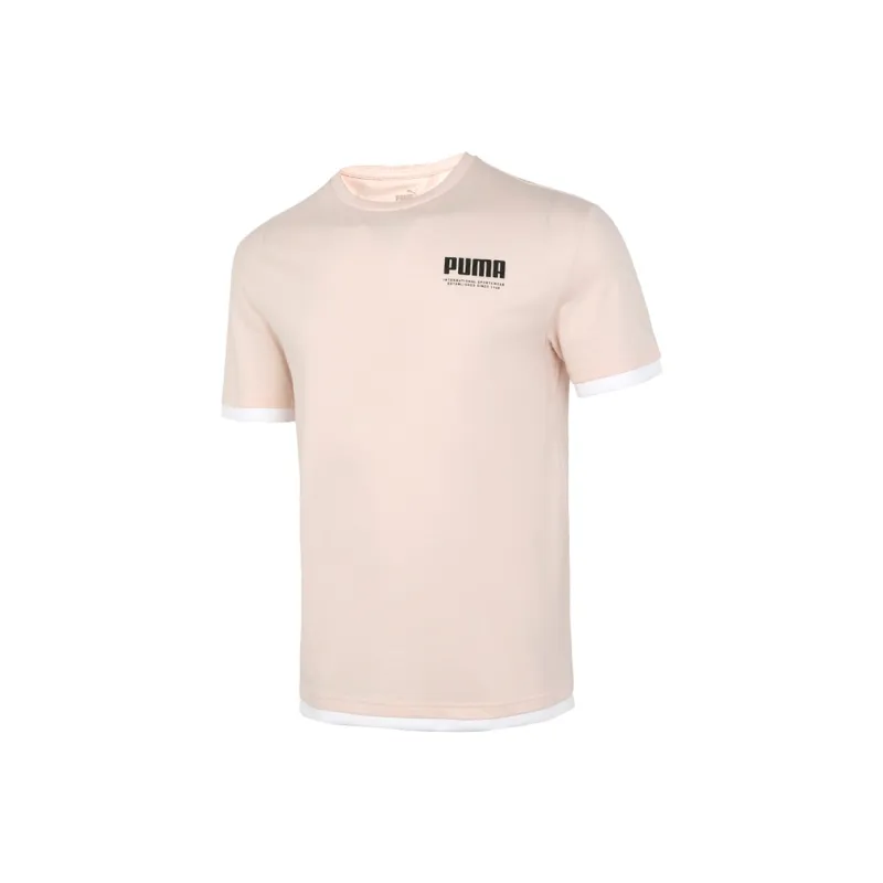 PUMA T Shirts Men Pink-0