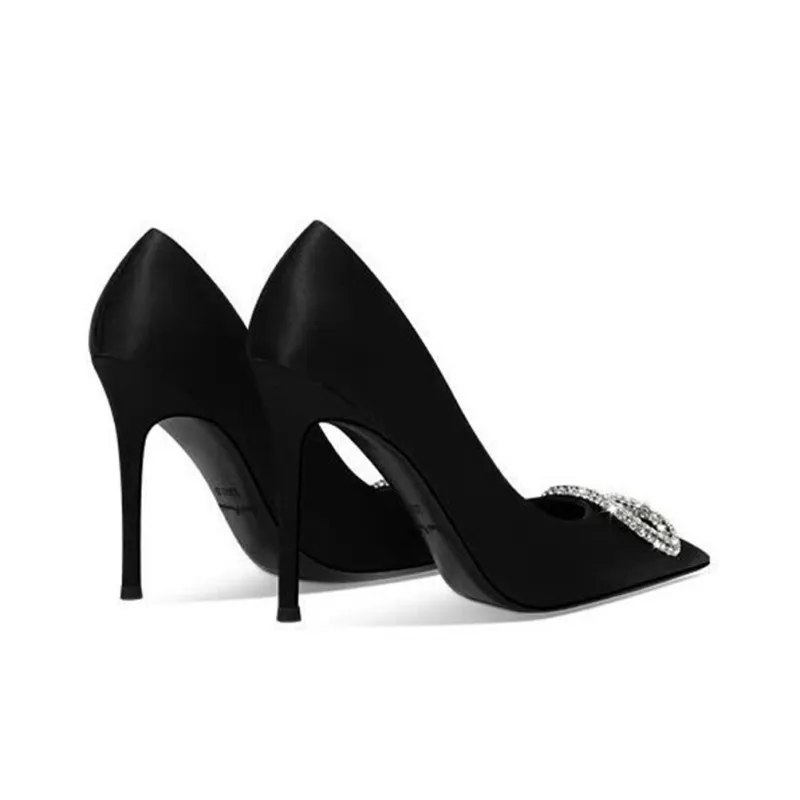 NTOZE Slim Heel High Heels Women's Black Gift Box Set-3