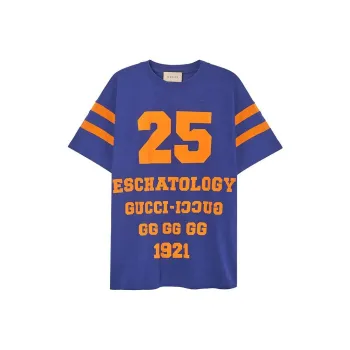 GUCCI 1921 T Shirts Men Dark Blue