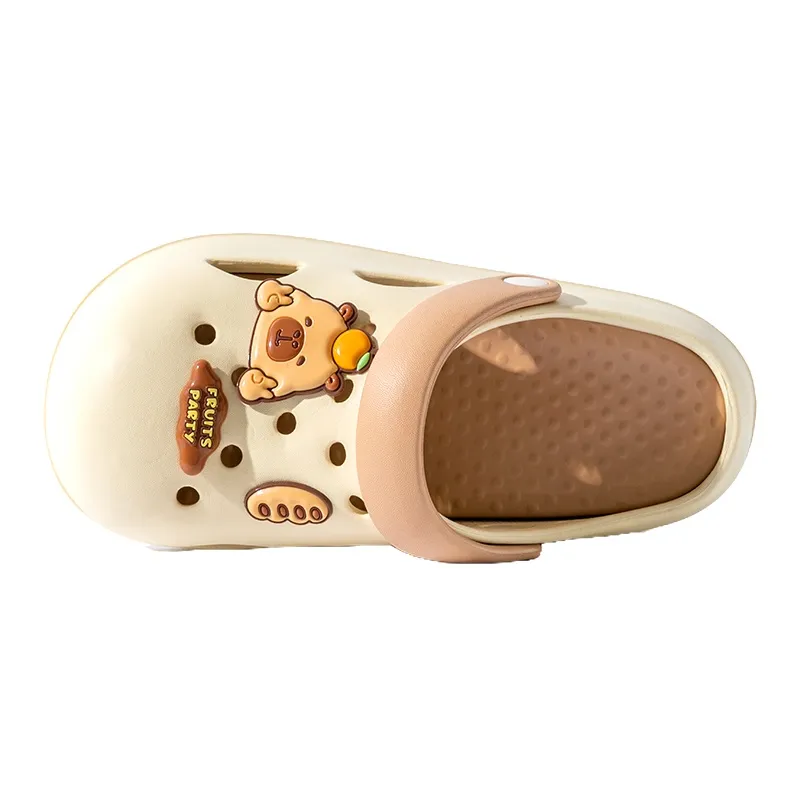 Darcy Sen Slippers White Black/Beige Coffee-8