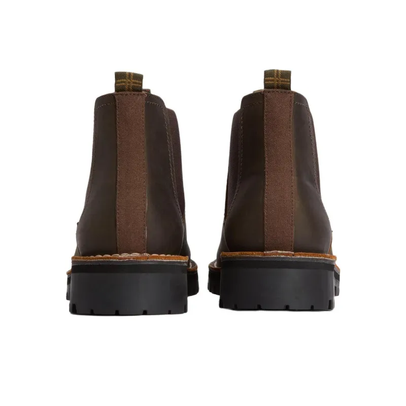 BARBOUR Re Engineered Abel Ankle Length Chelsea Boots Men's Brown-3