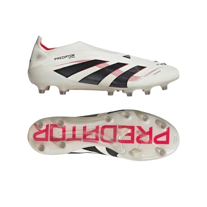 Adidas Predator Elite Laceless Ag Off White Core Black Pure Ruby-5