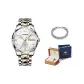 Steel Band White Dial[Includes:Box+Steel Bracelet]
