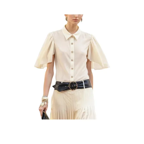 CHANEL 25S Spring Summer Collection Shirt Women's Light Yellow