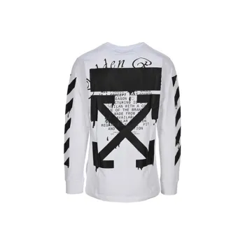 OFF WHITE Dripping Arrows Print Cotton T Shirt