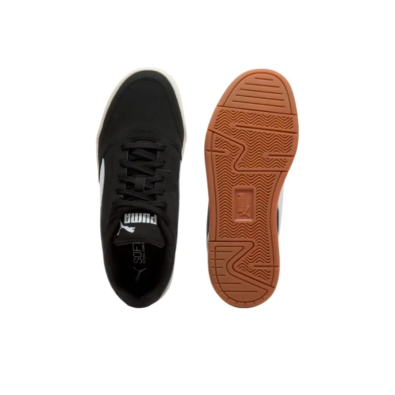 PUMA C Skate Anti Slip Wear Resistant Low Top Skateboard Shoes Men's Black White-3