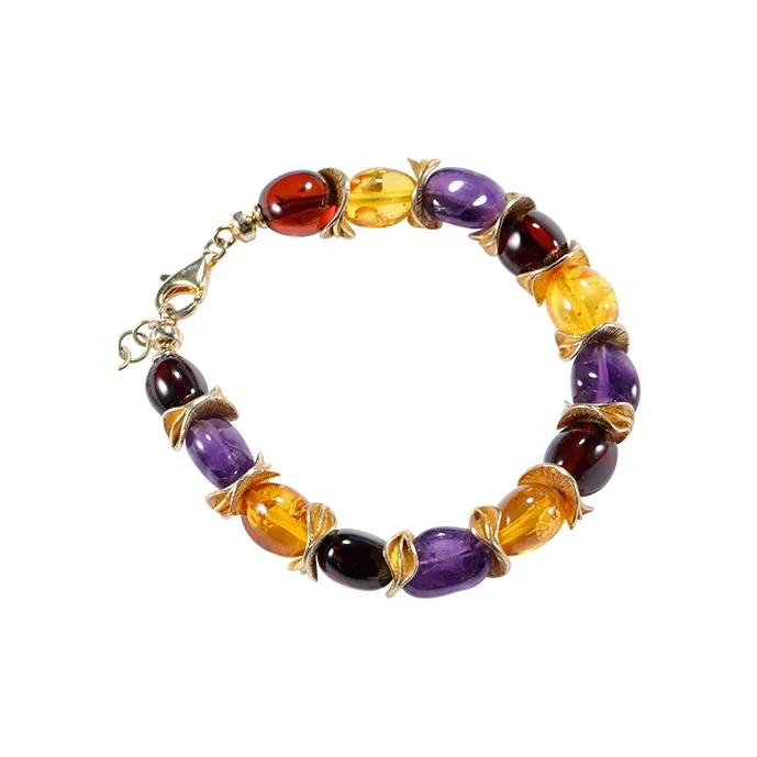 S&A Amber Beeswax Bracelets Women's-0