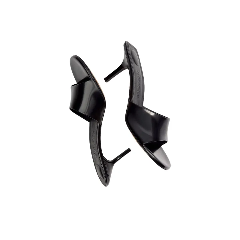 Jacquemus Slip Resistant Slide Slippers 7cm Women's Black-4